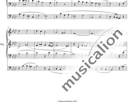 Mendelssohn Bartholdy, Felix: Choralvorspiel: Aus tiefer Not - Orgel>mPed:1