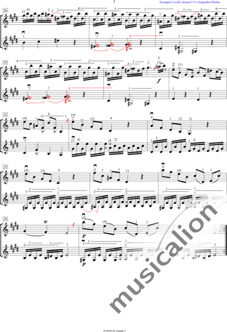Corelli, Arcangelo
: Sonata XI - Violín 2:3