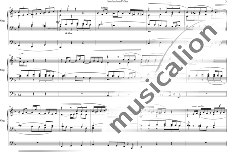 Gigout, Eugène: Interludium F-Dur - Orgel>mPed:2