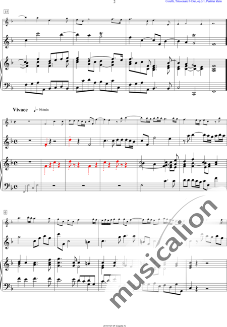 Corelli, Arcangelo: Sonata I - Violine 2+Cembalo:2