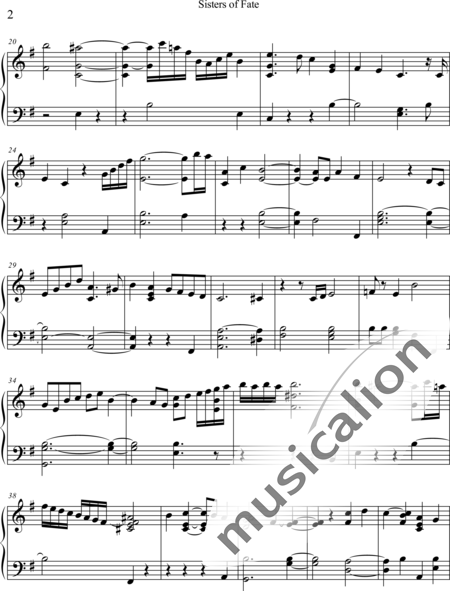 Weidner, Herb: Sisters of Fate - Klavier:2