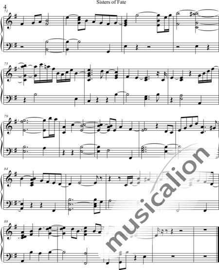 Weidner, Herb: Sisters of Fate - Klavier:4