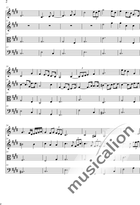 Weidner, Herb: Vom Meer - Violine 2+[Vla+Vc]:2