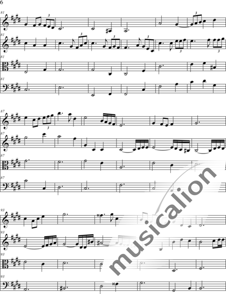 Weidner, Herb: Vom Meer - Violine 2+[Vla+Vc]:6