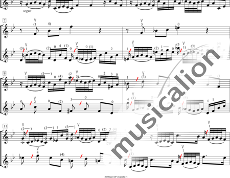 Bach, Johann Sebastian: Inventio 14 (Bearb.) - Violine 2:1