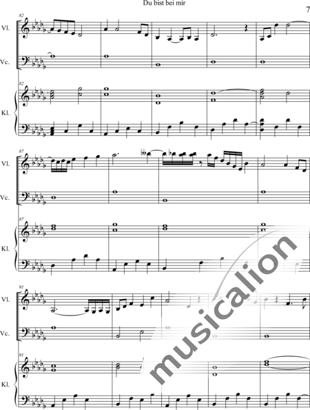 Weidner, Herb: Du bist bei mir - Violine+Kl+Vc:7
