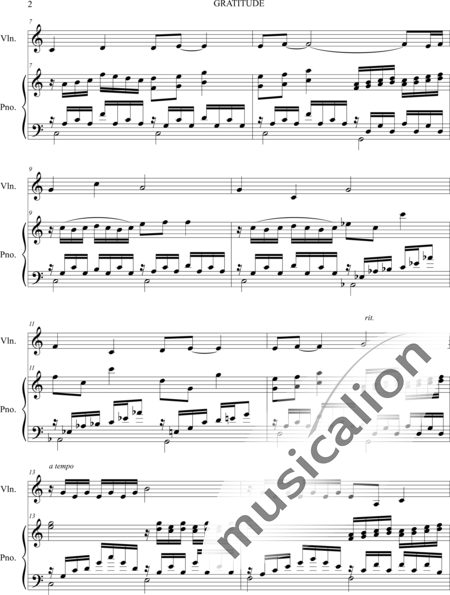 Perera, Adriana: Gratitude - Violín+Piano:2