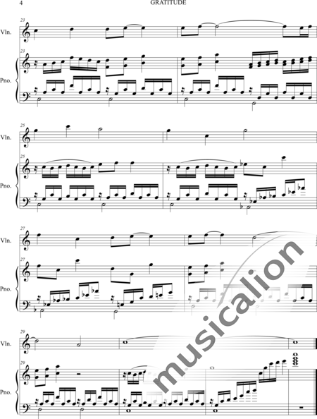 Perera, Adriana: Gratitude - Violín+Piano:4