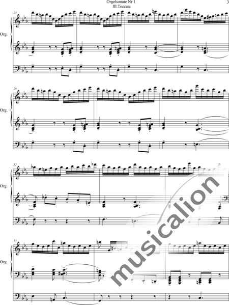 Fleuret, Daniel: Sonata No. 1, 3rd movement Tocata C-miinor - Organ>wped:3
