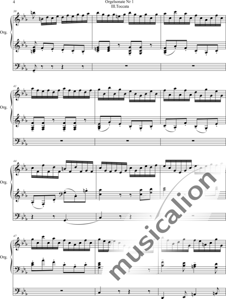 Fleuret, Daniel: Sonata No. 1, 3rd movement Tocata C-miinor - Organ>wped:4