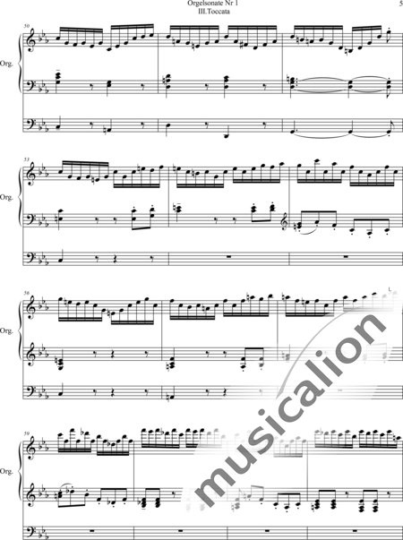 Fleuret, Daniel: Sonata No. 1, 3rd movement Tocata C-miinor - Organ>wped:5