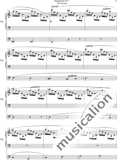 Fleuret, Daniel: Sonata No. 1, 3rd movement Tocata C-miinor - Organ>wped:11