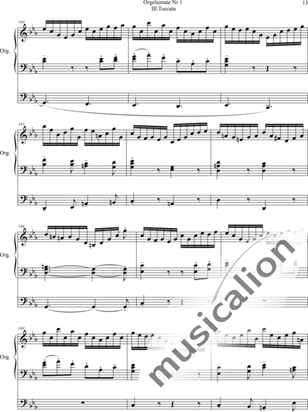 Fleuret, Daniel: Sonata No. 1, 3rd movement Tocata C-miinor - Organ>wped:13