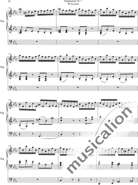 Fleuret, Daniel: Sonata No. 1, 3rd movement Tocata C-miinor - Organ>wped:16
