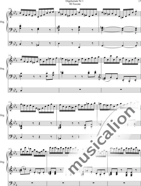 Fleuret, Daniel: Sonata No. 1, 3rd movement Tocata C-miinor - Organ>wped:17