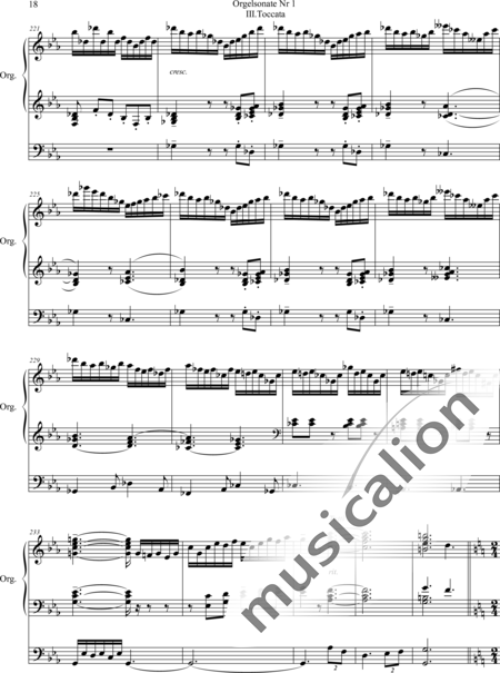 Fleuret, Daniel: Sonata No. 1, 3rd movement Tocata C-miinor - Organ>wped:18