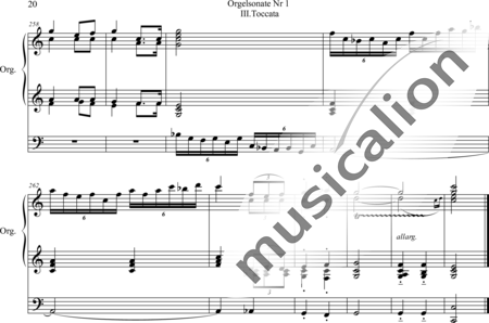 Fleuret, Daniel: Sonata No. 1, 3rd movement Tocata C-miinor - Organ>wped:20