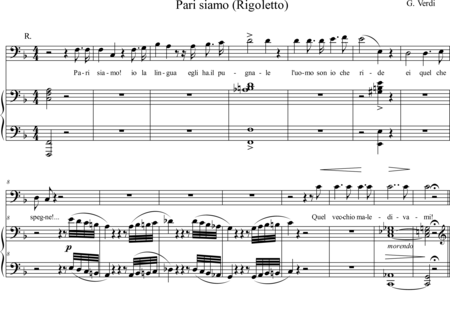 Verdi, Giuseppe: We Are Equal - Solo>bass+Piano:0