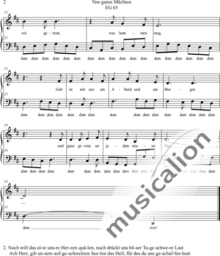 Thierack, Johannes: Von guten Mächten EG 65 (By Gracious Powers) - Choir>SAB:2