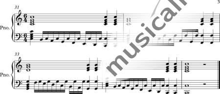 de rakssanyi, csaba: Marsch Mit Walzer. Teil 2 - Klavier:2