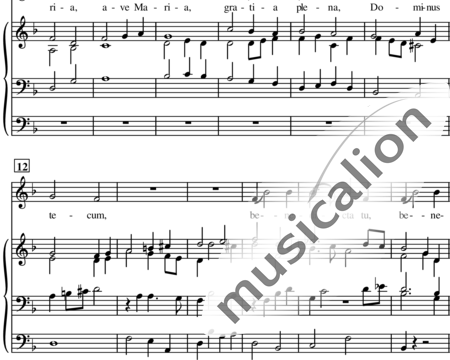 Dvorak, Antonin: Ave Maria (für Alt-Solo und Orgel) - Solo>Ten+Orgel:1