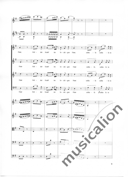 Führer, Robert: Weihnachts-Lied (Stille Nacht)-Christmas Song-Silent Night - Solo>sop+Choir>SATB+Fl+HnF2+[Vln2+Vla+Vlc+Db]:9