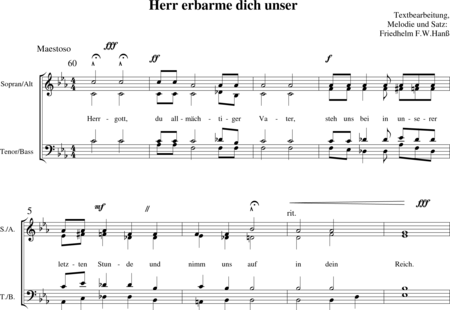 Hanß, Friedhelm F.W.: Herr erbarme dich unser - Chor>SATB:0