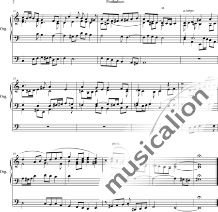Surzynski, Joseph: Postludium - Órgano>cPed:2