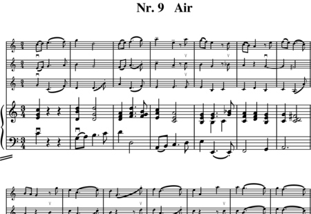 Purcell, Henry: Music of Summer Night´s Dream (Part 9: Air) - Violin 3+Piano:0