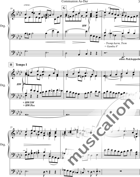 Kunc, Pierre: Communion A-flat major - Órgano>cPed:3