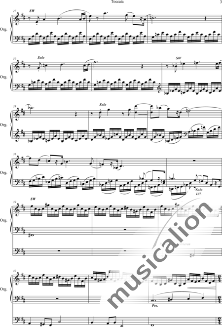 Whitlock, Percy: Toccata (aus der Plymouth Suite) - Orgel>mPed:3