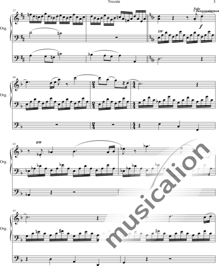 Whitlock, Percy: Toccata (aus der Plymouth Suite) - Orgel>mPed:5