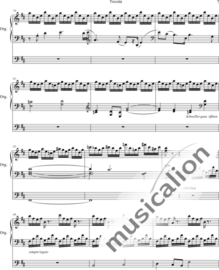 Whitlock, Percy: Toccata (aus der Plymouth Suite) - Orgel>mPed:7