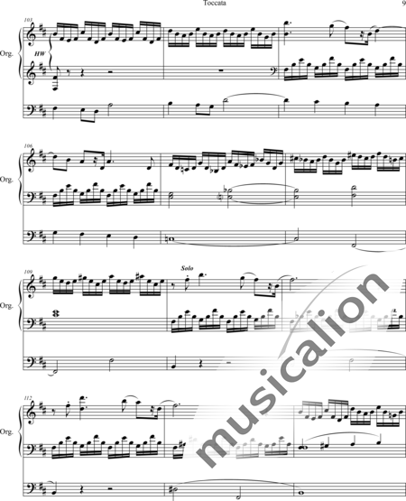 Whitlock, Percy: Toccata (aus der Plymouth Suite) - Orgel>mPed:9