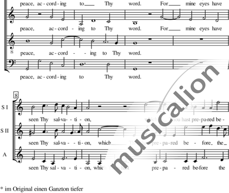 Purcell, Henry: Nunc dimittis - Chor>SATB:1