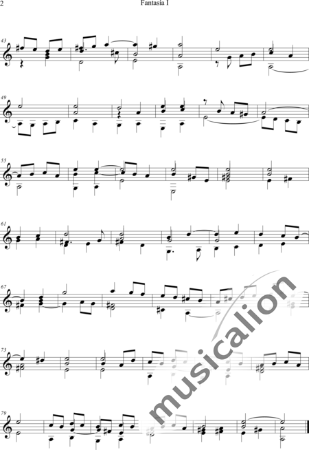 Milán, Luys: Fantasia 1 - Gitarre:2