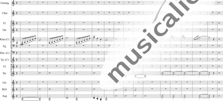 Werner, Friedhelm: Silvesternacht - Solo>X+Chor>XXX+[Fl+Ob+Klar+Fg]+[Hn+Trp]+Px+Git+Ky+[Vl+Vla+Vc]:5