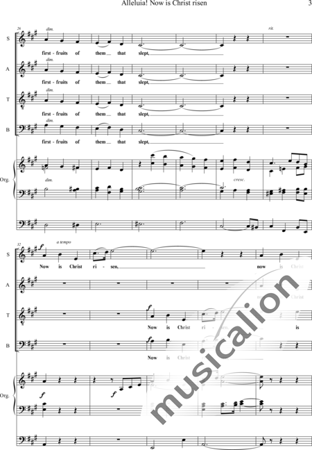 Adams, Thomas: Now Christ is risen Anthem for Easter - Chor>SATB+Orgel:3