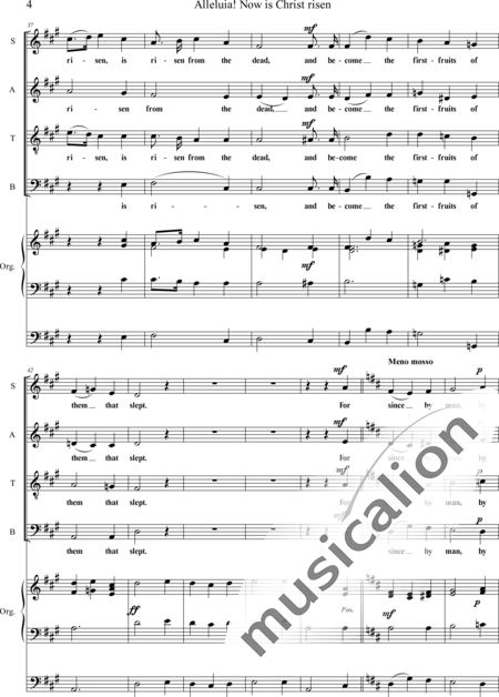 Adams, Thomas: Now Christ is risen Anthem for Easter - Chor>SATB+Orgel:4