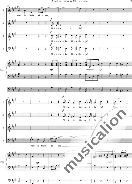 Adams, Thomas: Now Christ is risen Anthem for Easter - Chor>SATB+Orgel:7