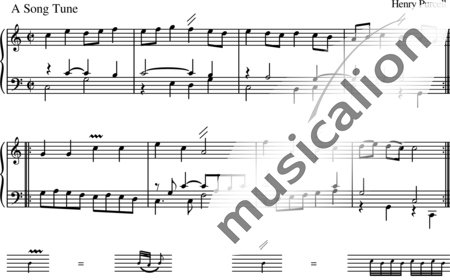 Purcell, Henry: A song tune - Klavier:0