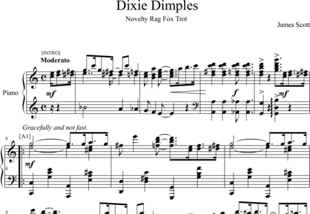 Scott, James: Dixie Dimples - Piano:0