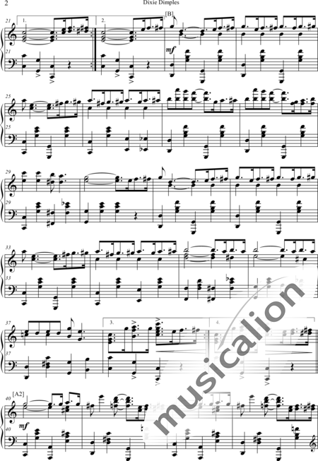 Scott, James: Dixie Dimples - Piano:2