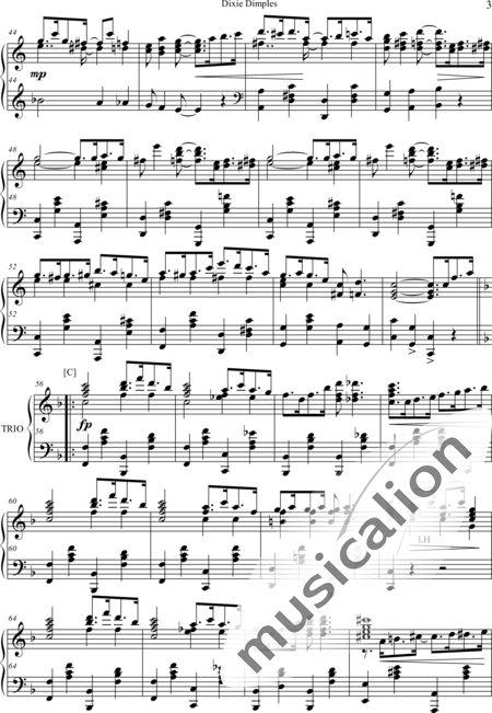 Scott, James: Dixie Dimples - Piano:3