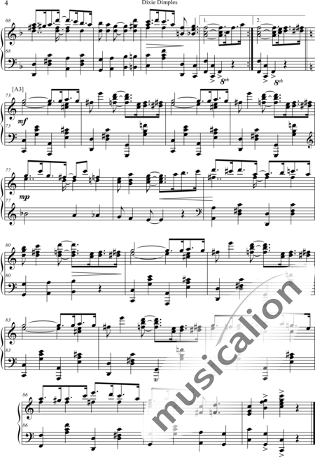 Scott, James: Dixie Dimples - Piano:4