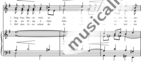 Reger, Max: Dir, o schönste Himmelsblüte (Marienlied 1) - Solo>alt+Piano:1