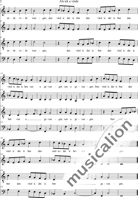 Waelrant, Hubert : Als ick u vinde - Chor>SATB:2