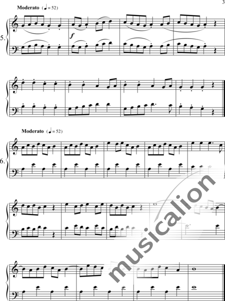 Bartók, Béla: Erste Zeit am Klavier (18 leichte kleine Stücke) - Klavier:3