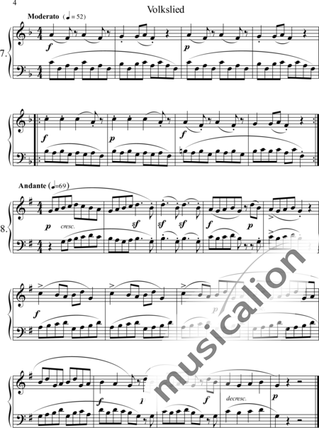 Bartók, Béla: Erste Zeit am Klavier (18 leichte kleine Stücke) - Klavier:4