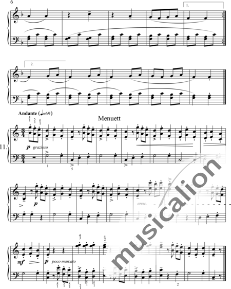 Bartók, Béla: Erste Zeit am Klavier (18 leichte kleine Stücke) - Klavier:6